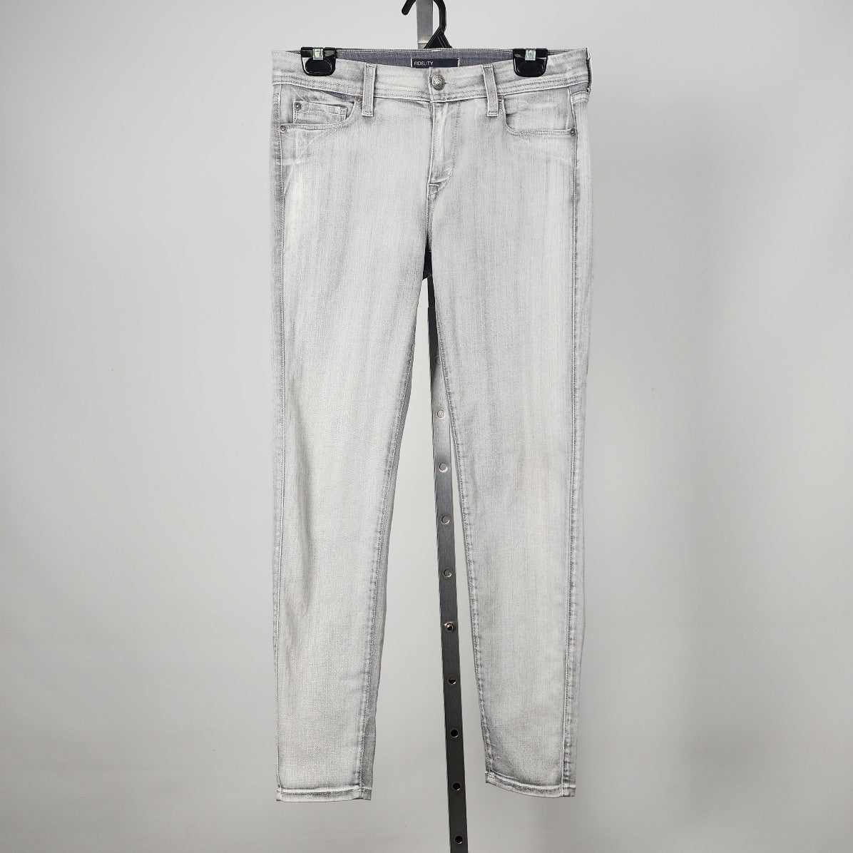 Fidelity Chrome Wipeout Mila Mid Rise Denim Jeans Size 29