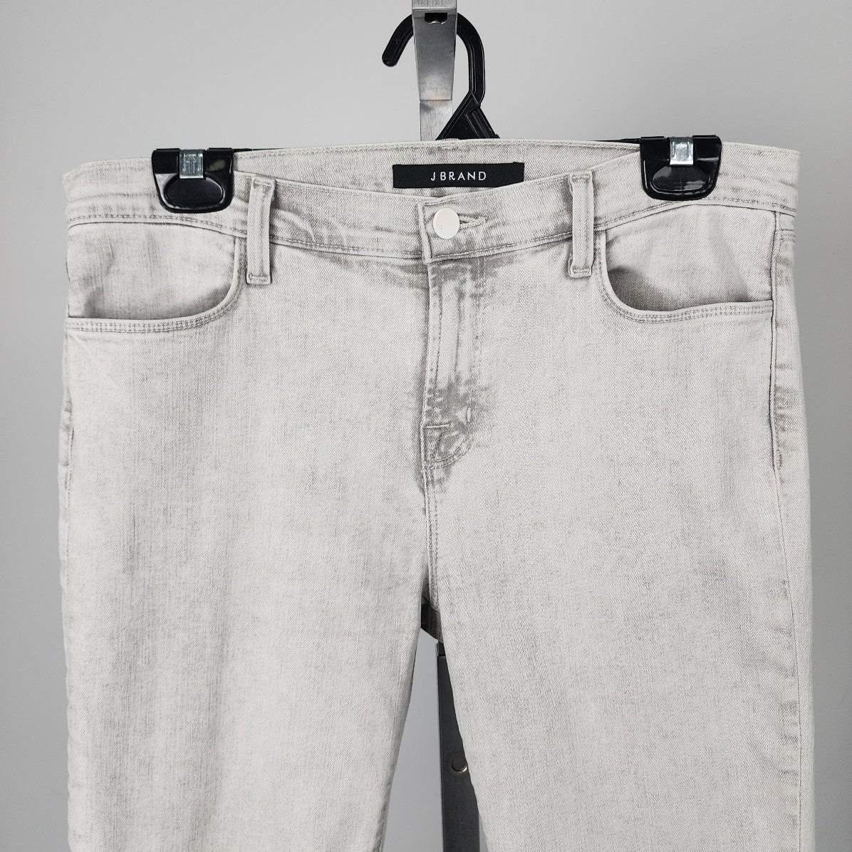 J Brand Silver Sky Super Skinny High Rise Denim Jeans Size 31