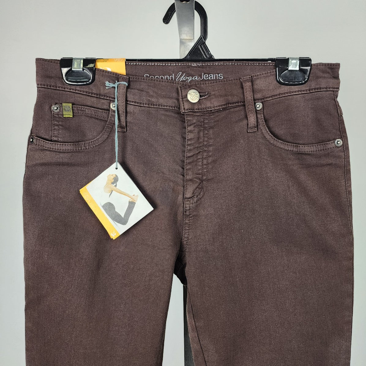 Second Yoga Jeans Brown Slim Leg Jeans Size 29