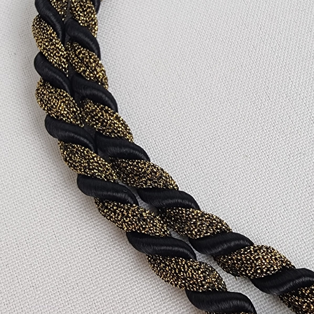 Vintage Statement Metallic Rope Necklace