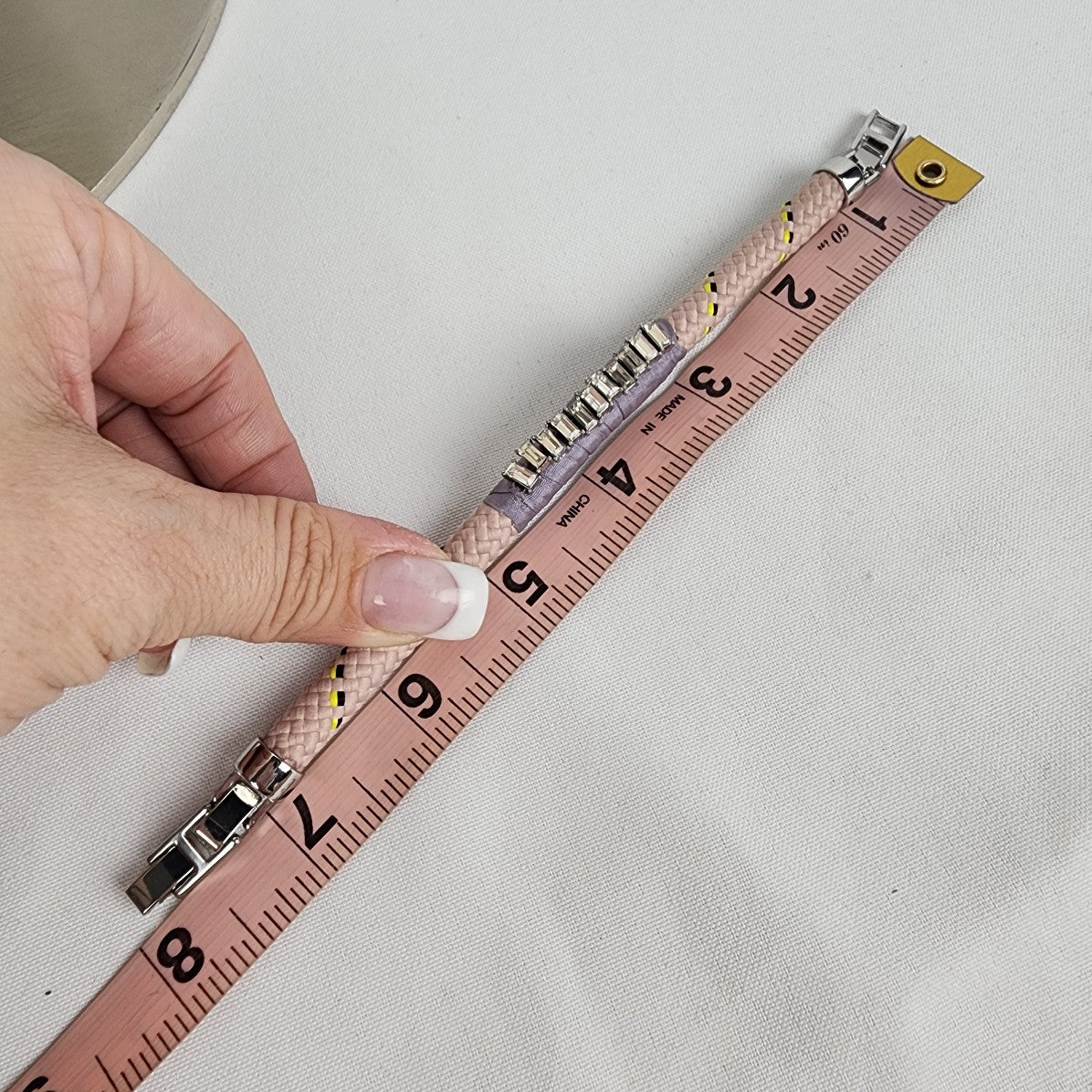 Stella & Dot Know the Ropes Blush Bracelet