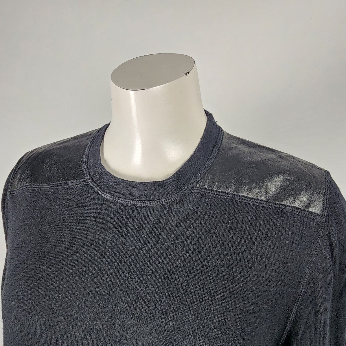 Hugo Boss Black Cotton Silk Cashmere Knit Sweater Size L/XL