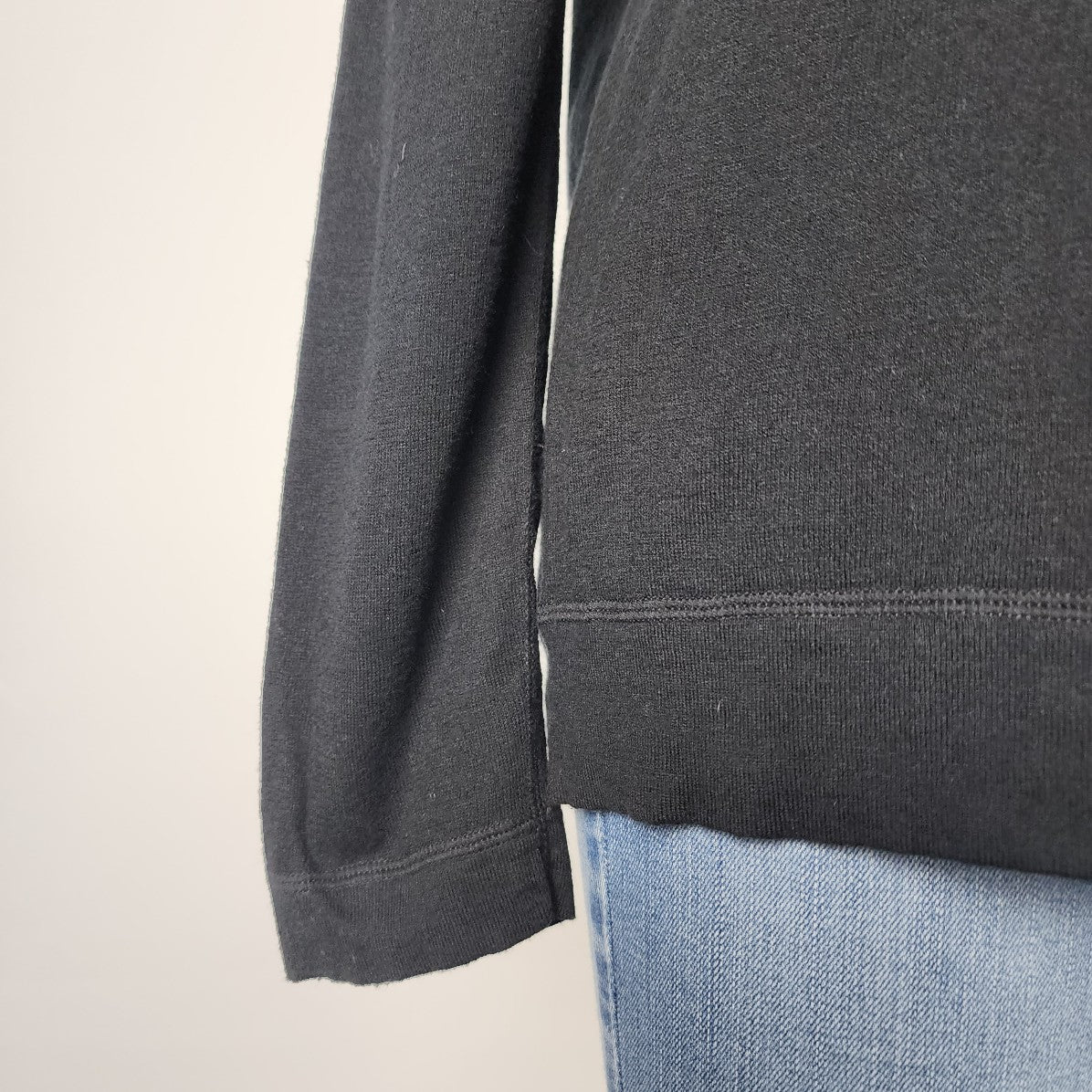 Hugo Boss Black Cotton Silk Cashmere Knit Sweater Size L/XL
