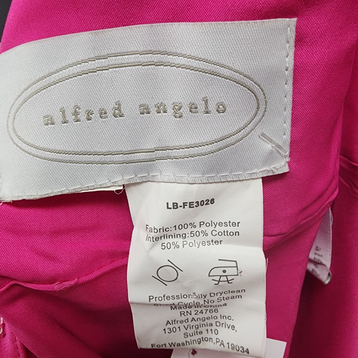 Alfred Angelo Pink Satin Bridesmaids Event Dress Size S