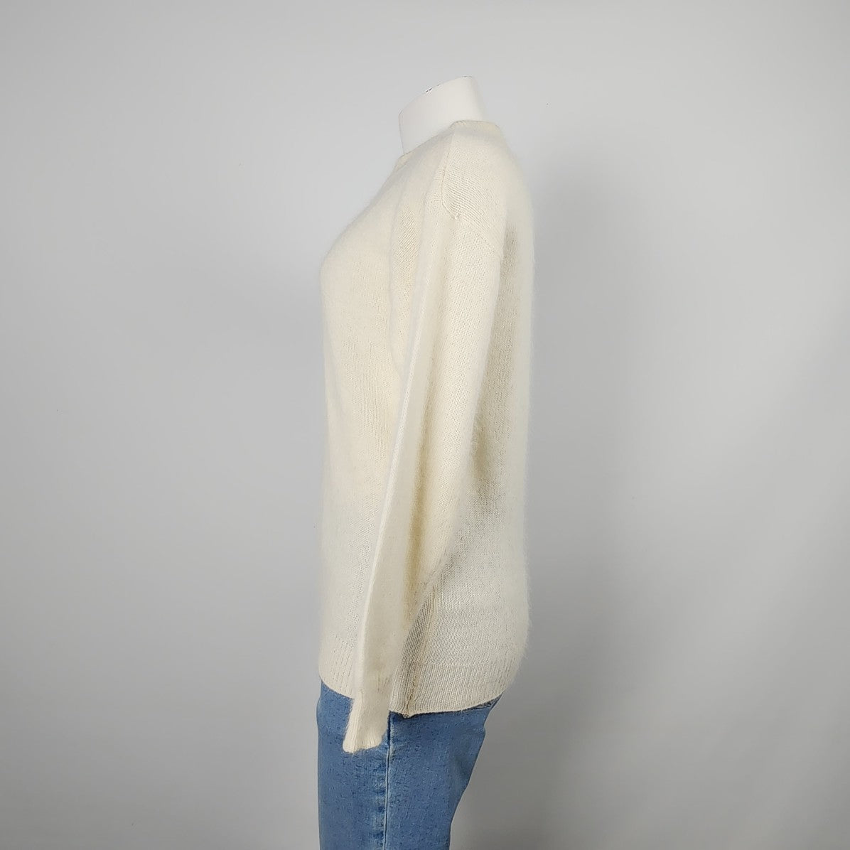 Vintage Soft Knit Cream Turtle Neck Sweater Size S