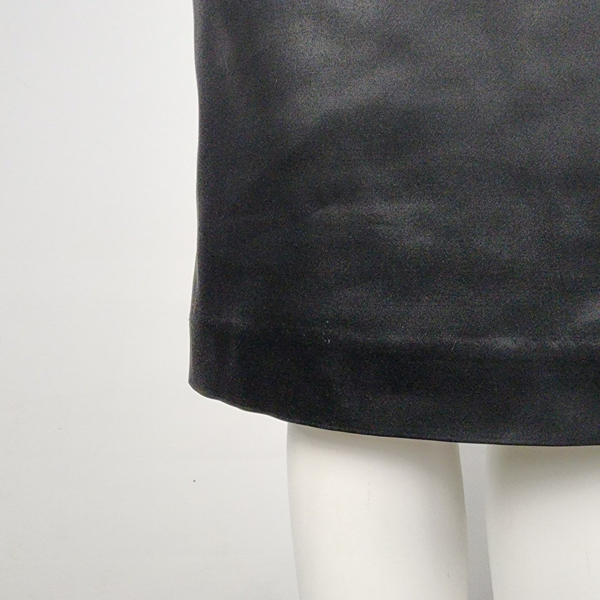 In Wear Black Satin Rhinestone Detail V-Neck Evening Dress Size 6