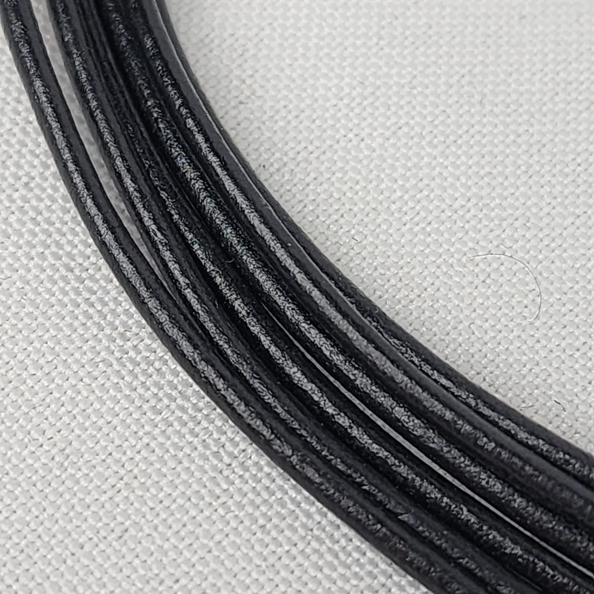 Leather Cord & Silver Collar Necklace