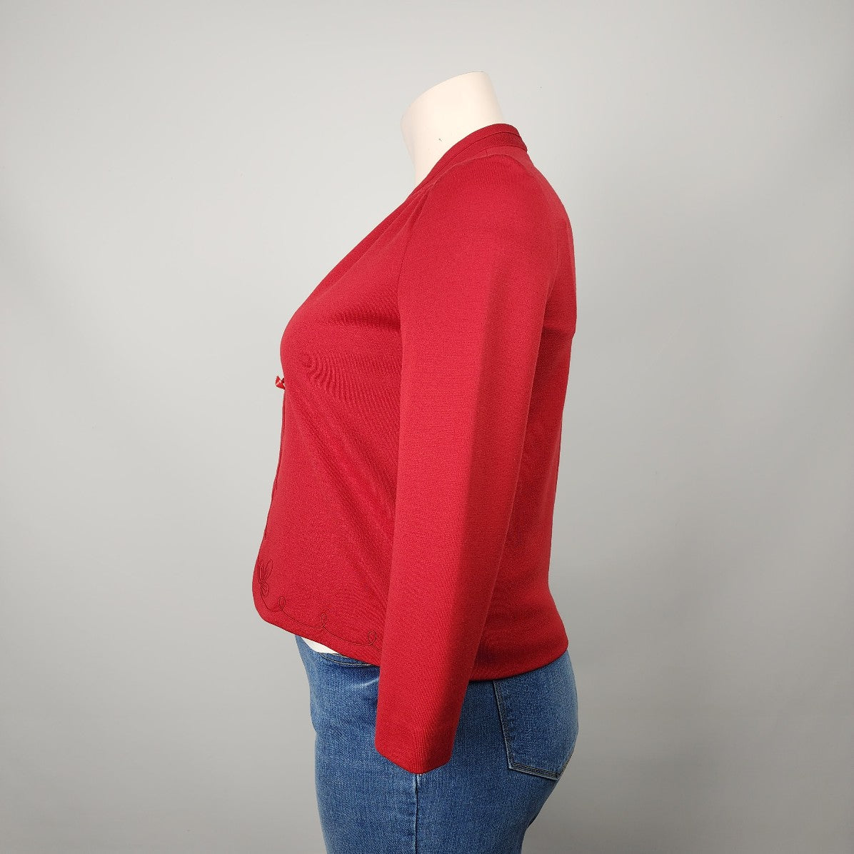 Vintage D'allaird's Union Label Red Floral Jacket Blazer Size M