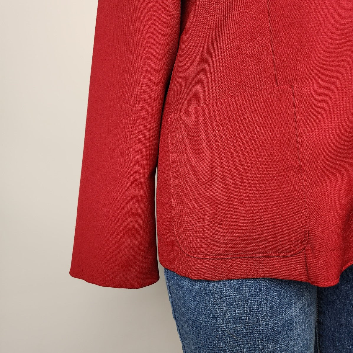 Vintage Mr. K Red Button Up Blazer Size XL