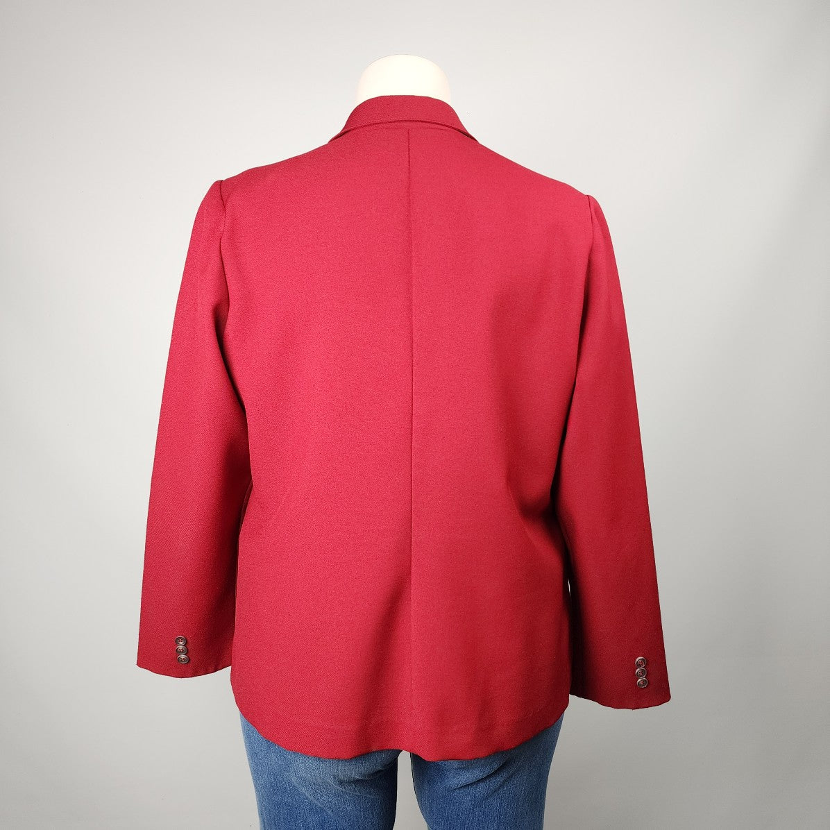 Vintage Mr. K Red Button Up Blazer Size XL