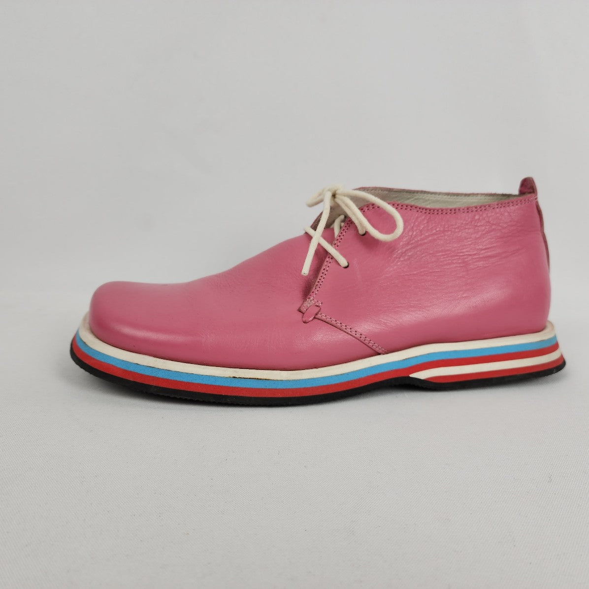 Jubaki London Pink Leather Lace Up Shoes Size 8.5