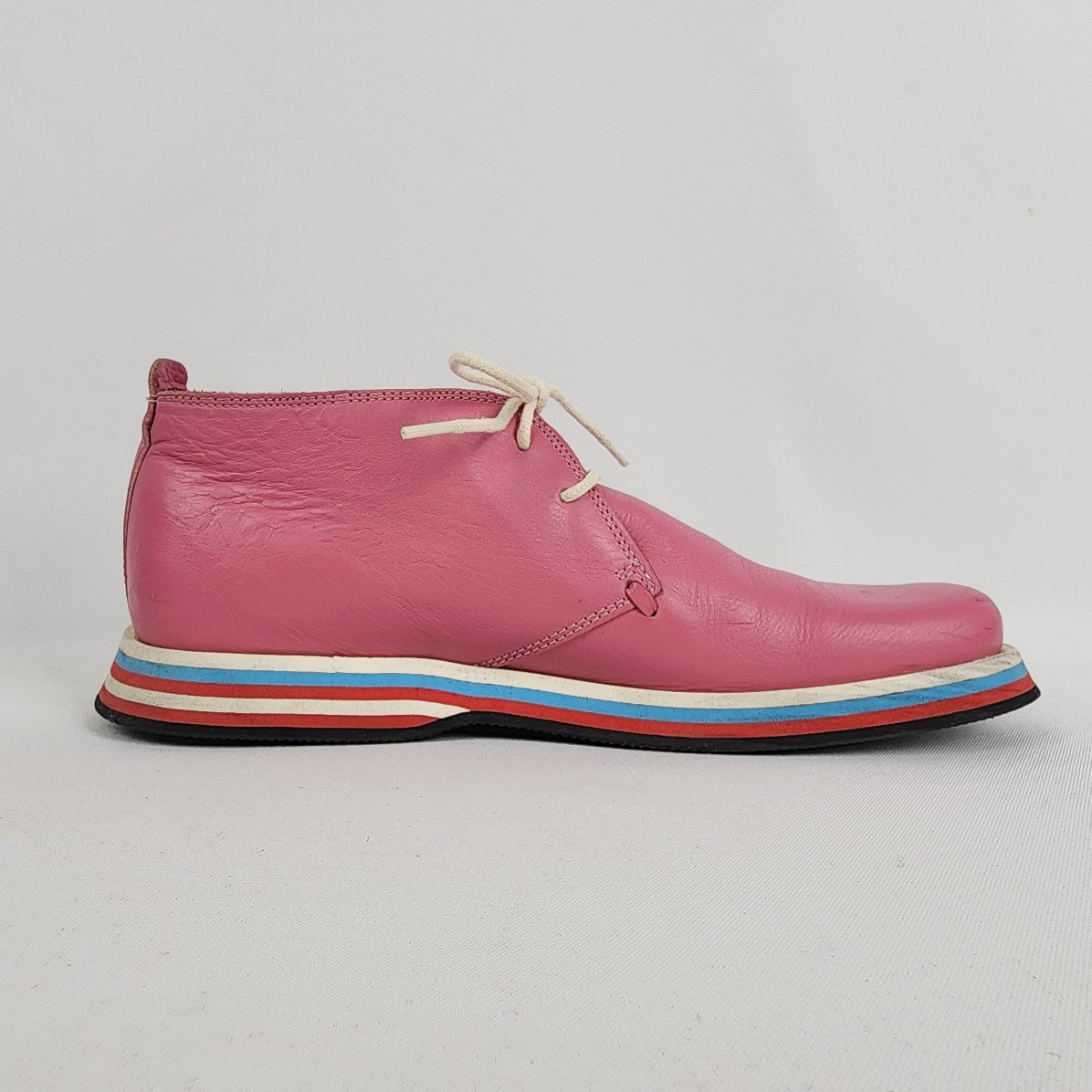 Jubaki London Pink Leather Lace Up Shoes Size 8.5