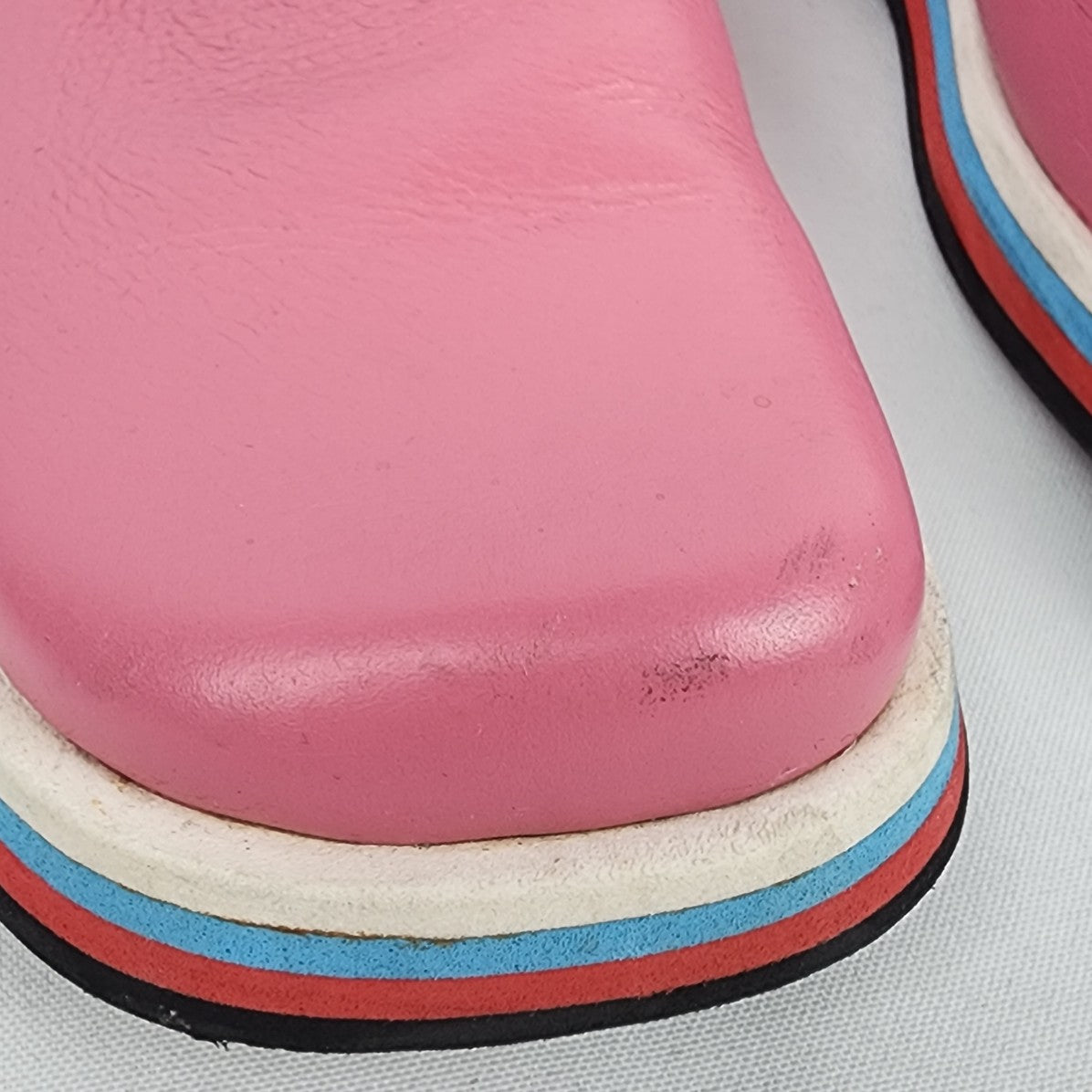Jubaki London Pink Leather Lace Up Shoes Size 8.5