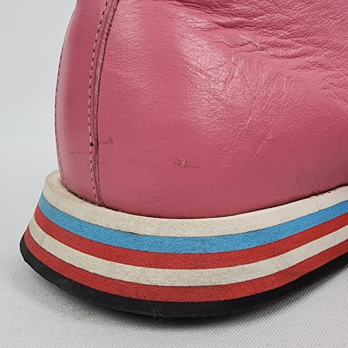 Jubaki London Pink Leather Lace Up Shoes Size 8.5
