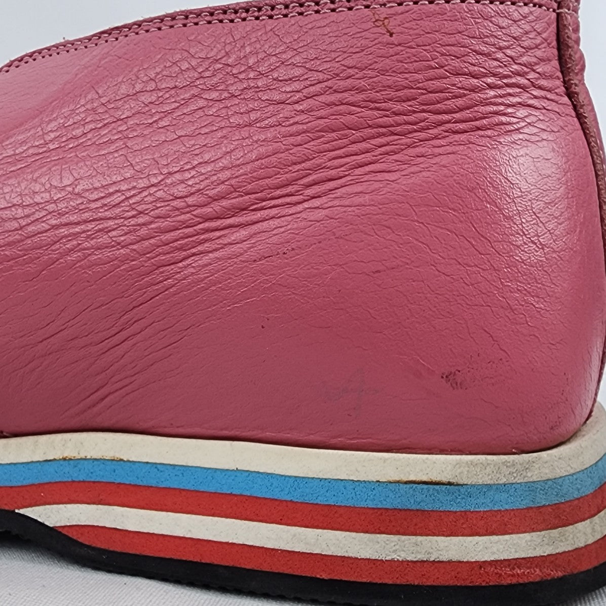 Jubaki London Pink Leather Lace Up Shoes Size 8.5