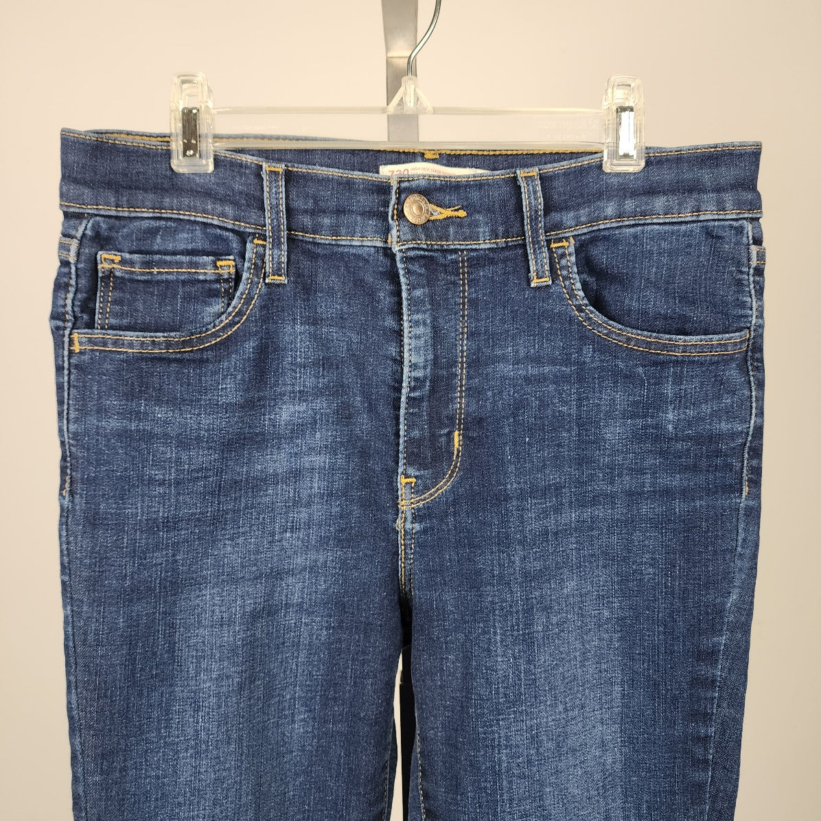 Levi's 720 High Rise Super Skinny Medium Wash Denim Jeans Size 28