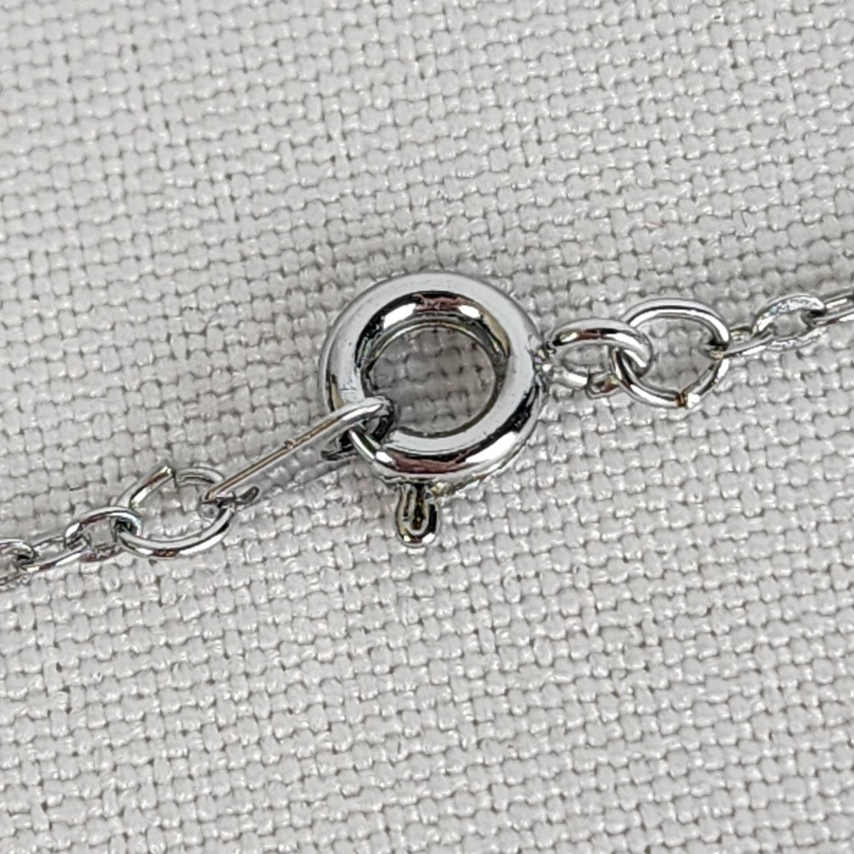 Vintage Silver Tone Abalone Schell Necklace