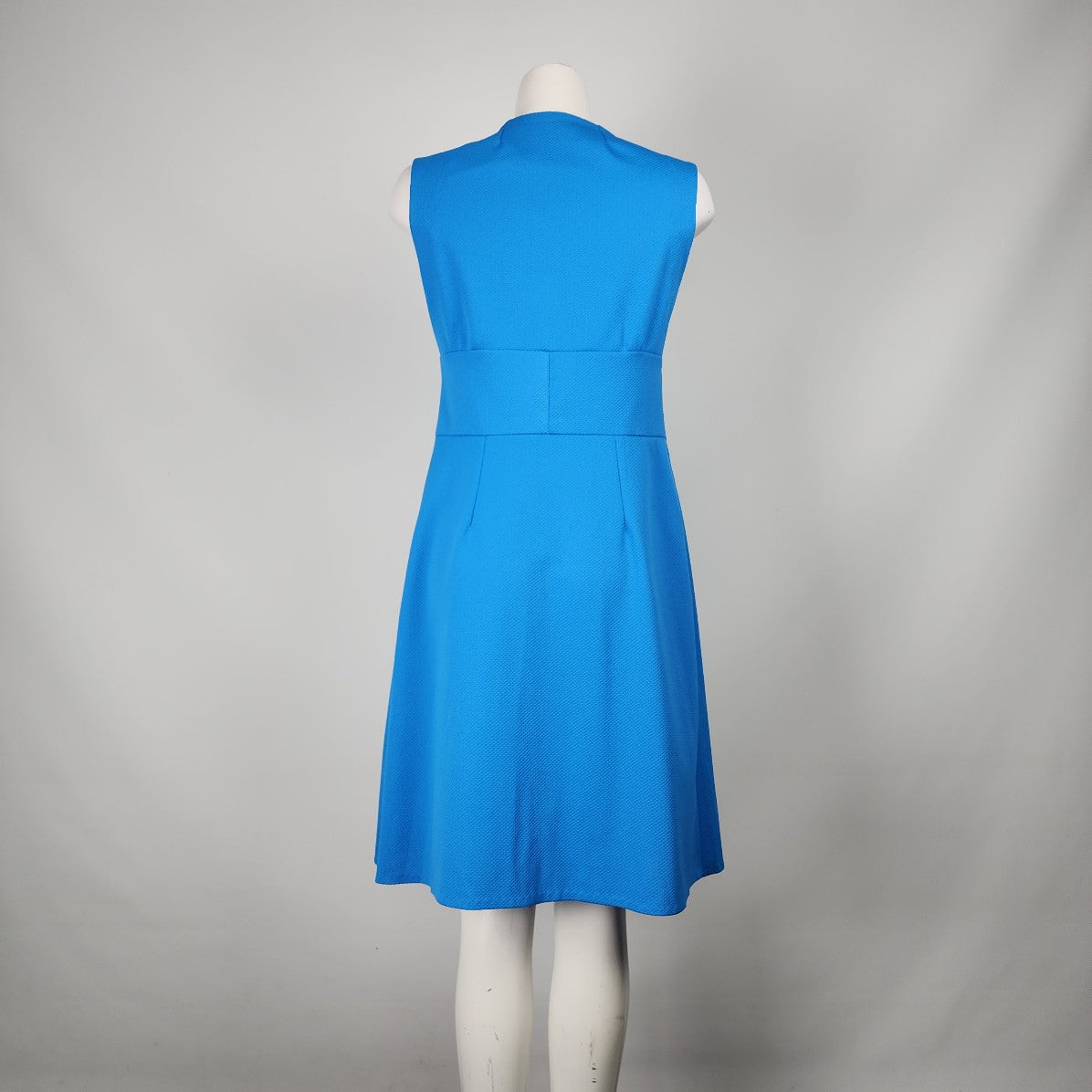 Vintage Blue Button Up A Line Dress Size S/M