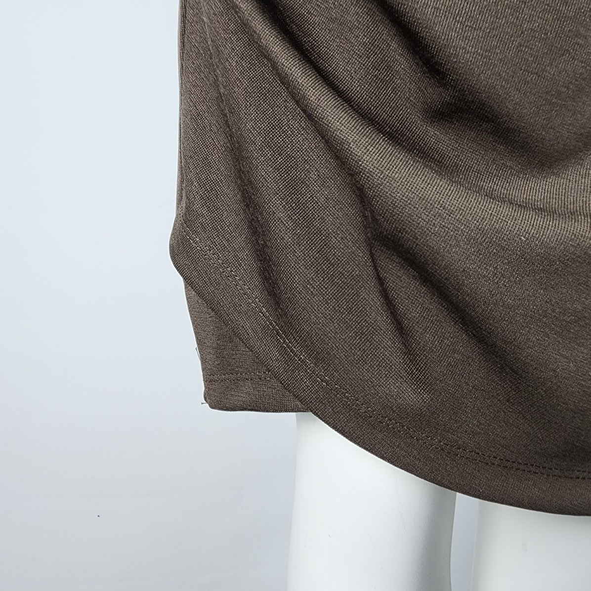 Dynamite Brown Long Sleeve Ruched Knee Length Dress Size L/XL