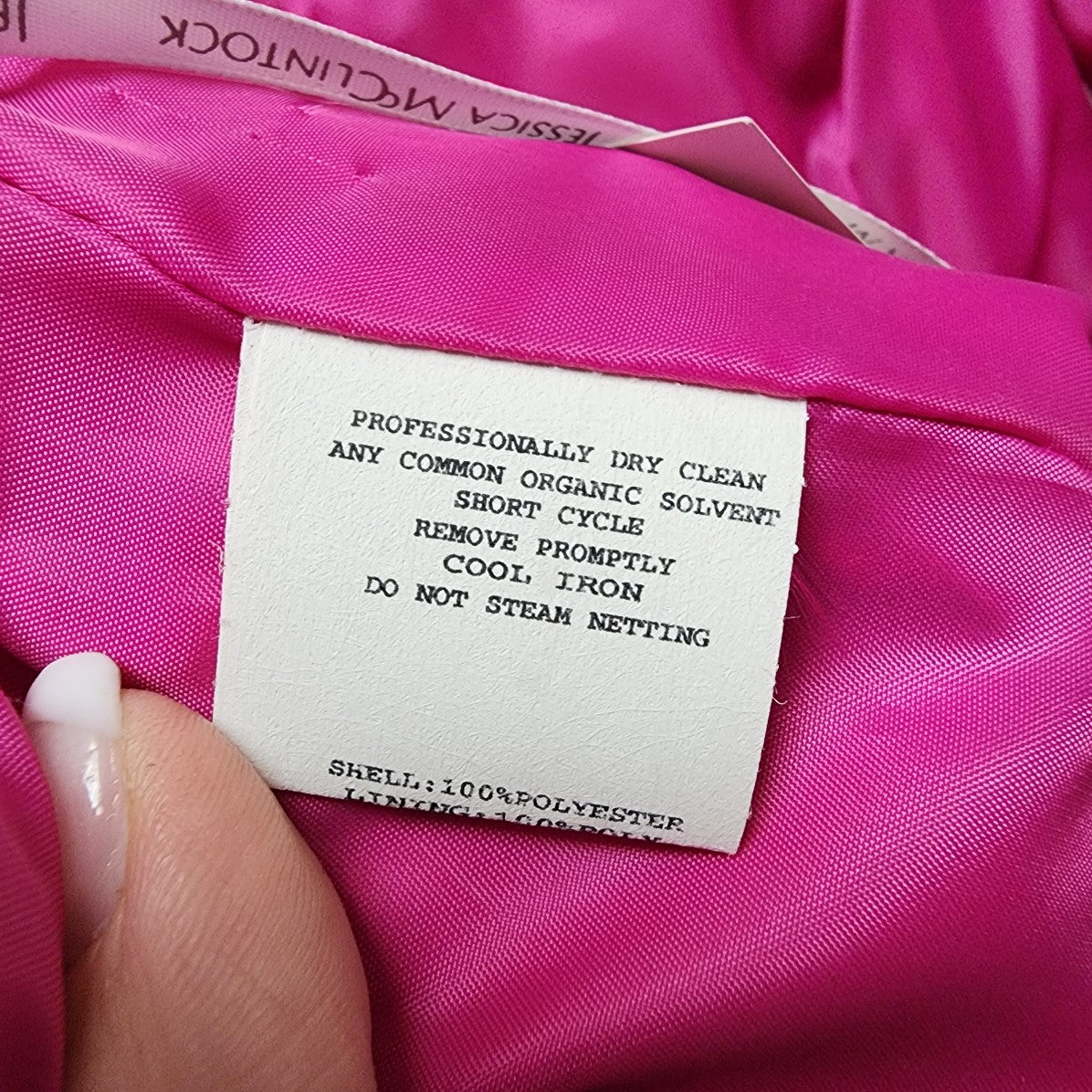 Jessica McClintock for Gunne Sax Pink Tulle Skirt Satin Party Dress Size 9