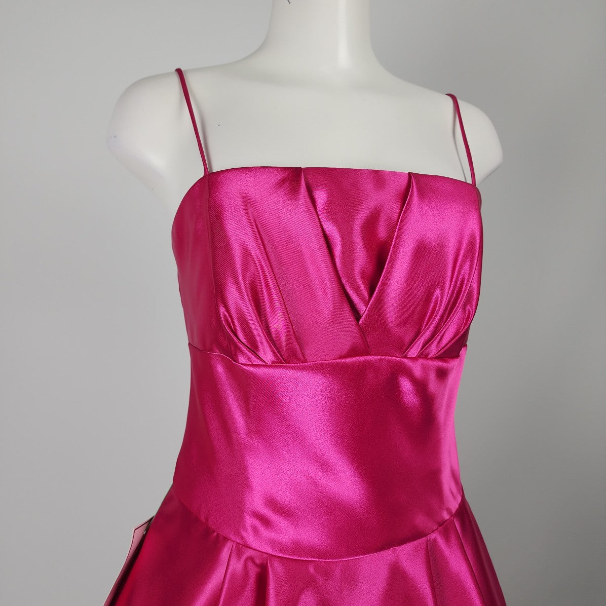 Jessica McClintock for Gunne Sax Pink Tulle Skirt Satin Party Dress Size 9