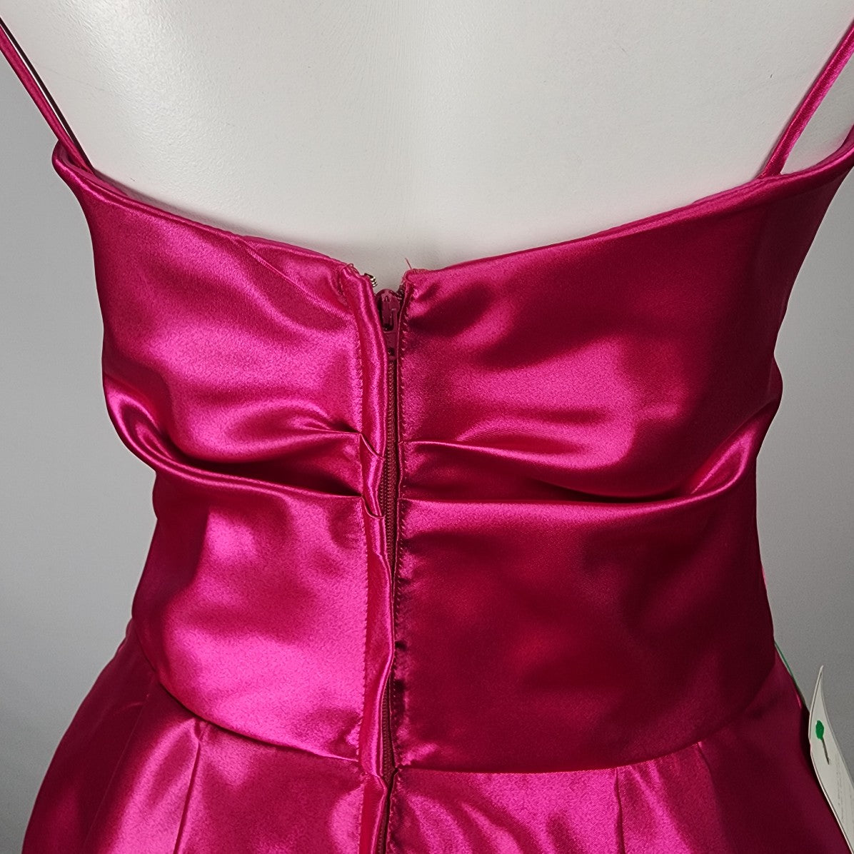 Jessica McClintock for Gunne Sax Pink Tulle Skirt Satin Party Dress Size 9