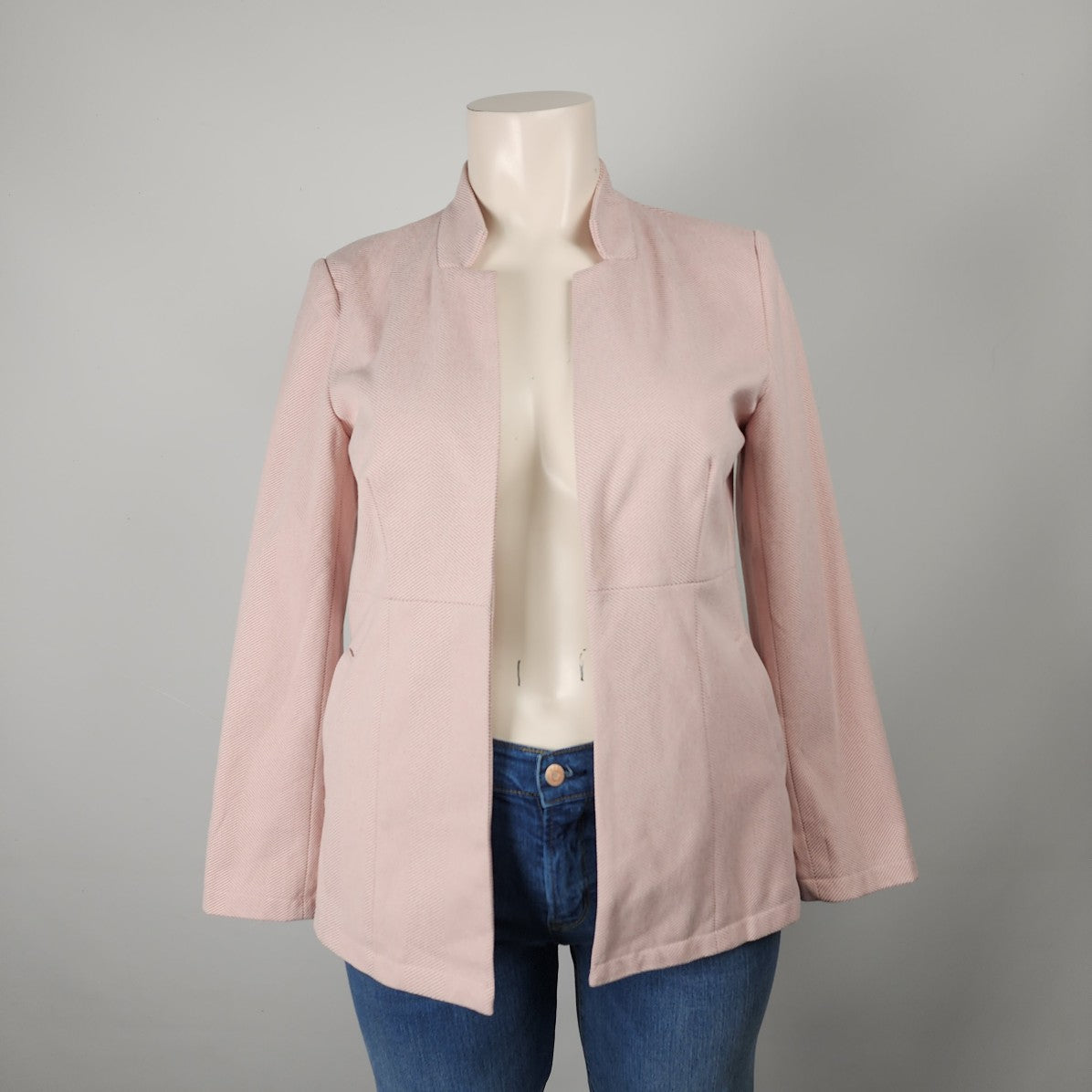 Pink Notched Collared Blazer Size XL