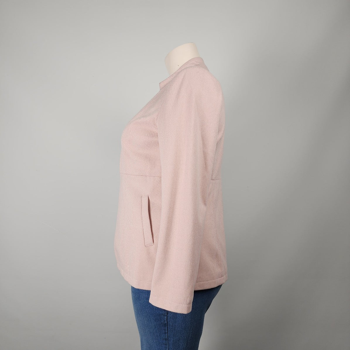Pink Notched Collared Blazer Size XL