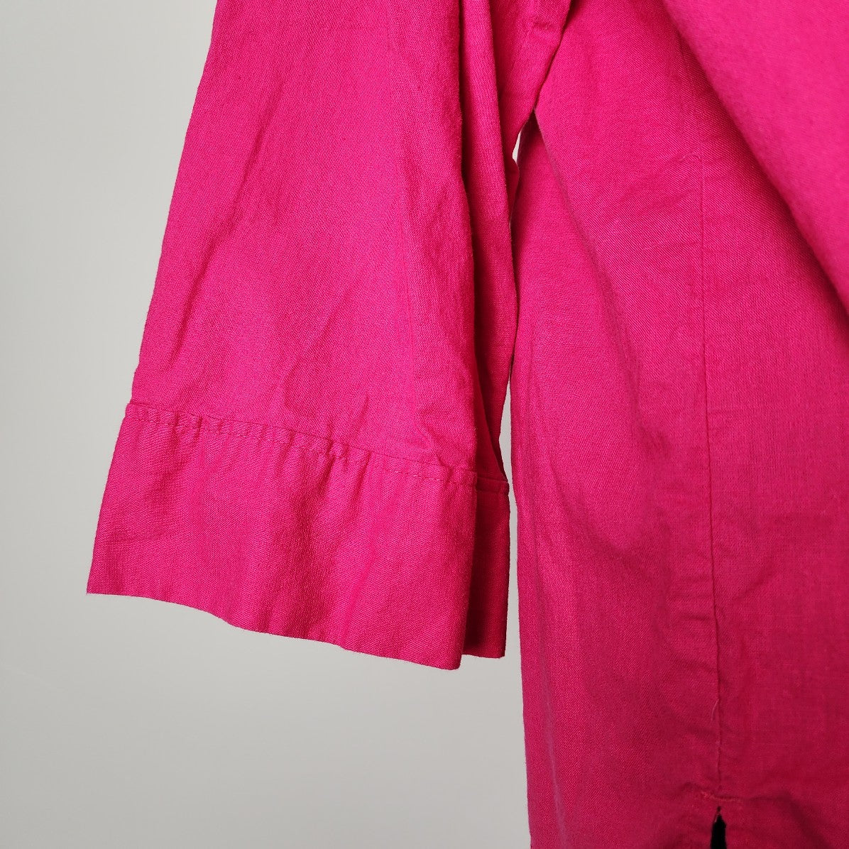 H&M Pink V Neck Collared Blouse Size M/L