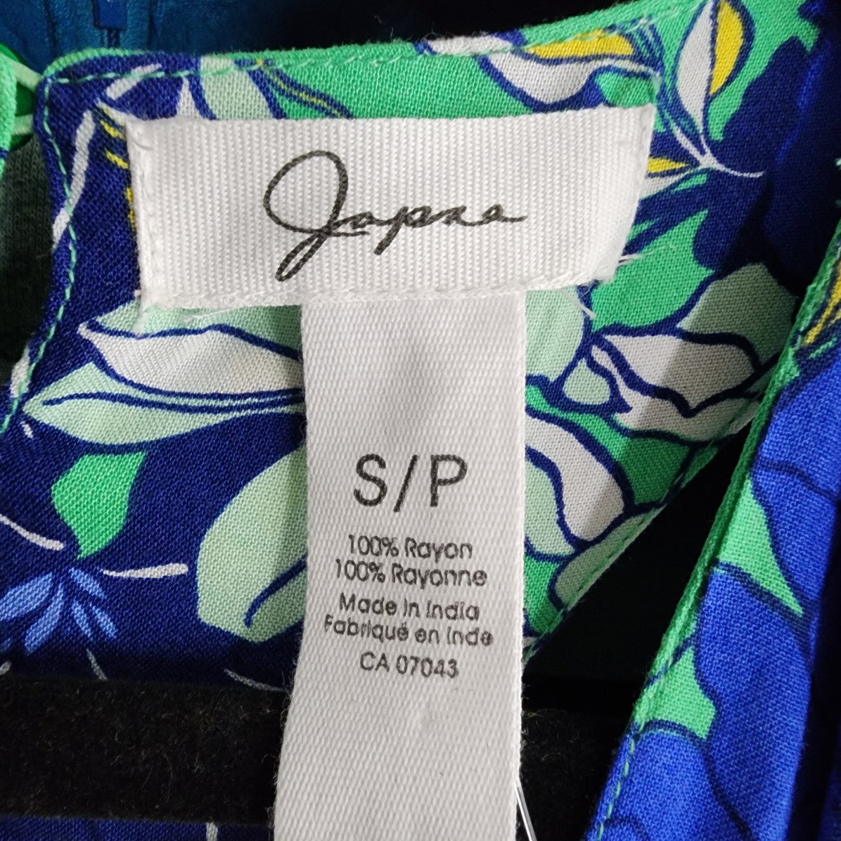 Japna Blue & Green Floral Summer Maxi Dress Size S