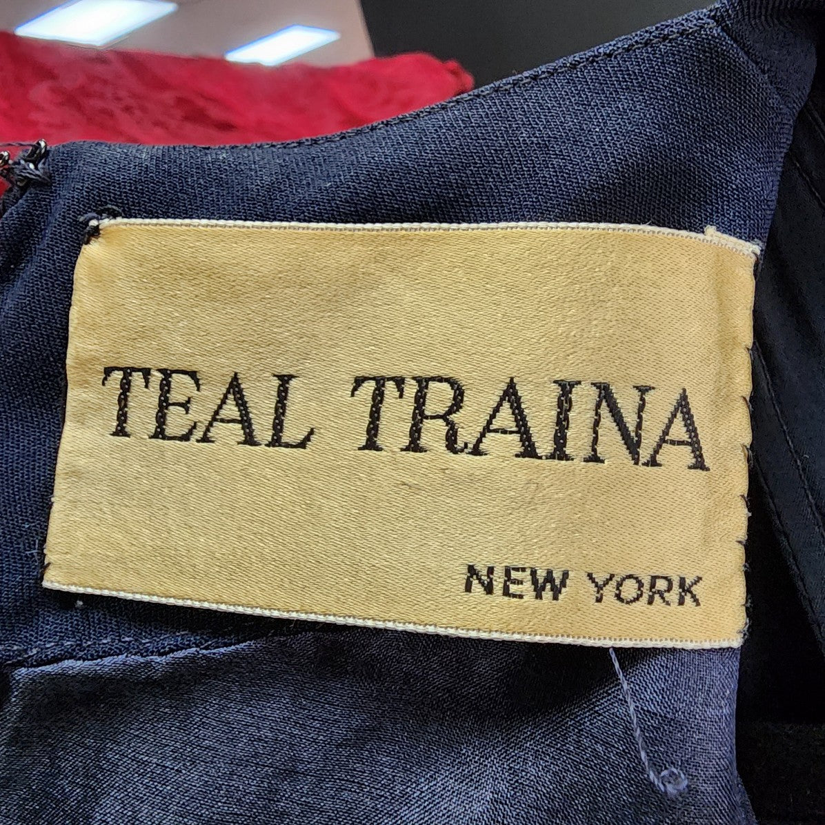 Teal Traina New York 1960s Navy Blue Top & Dress Set Size XS