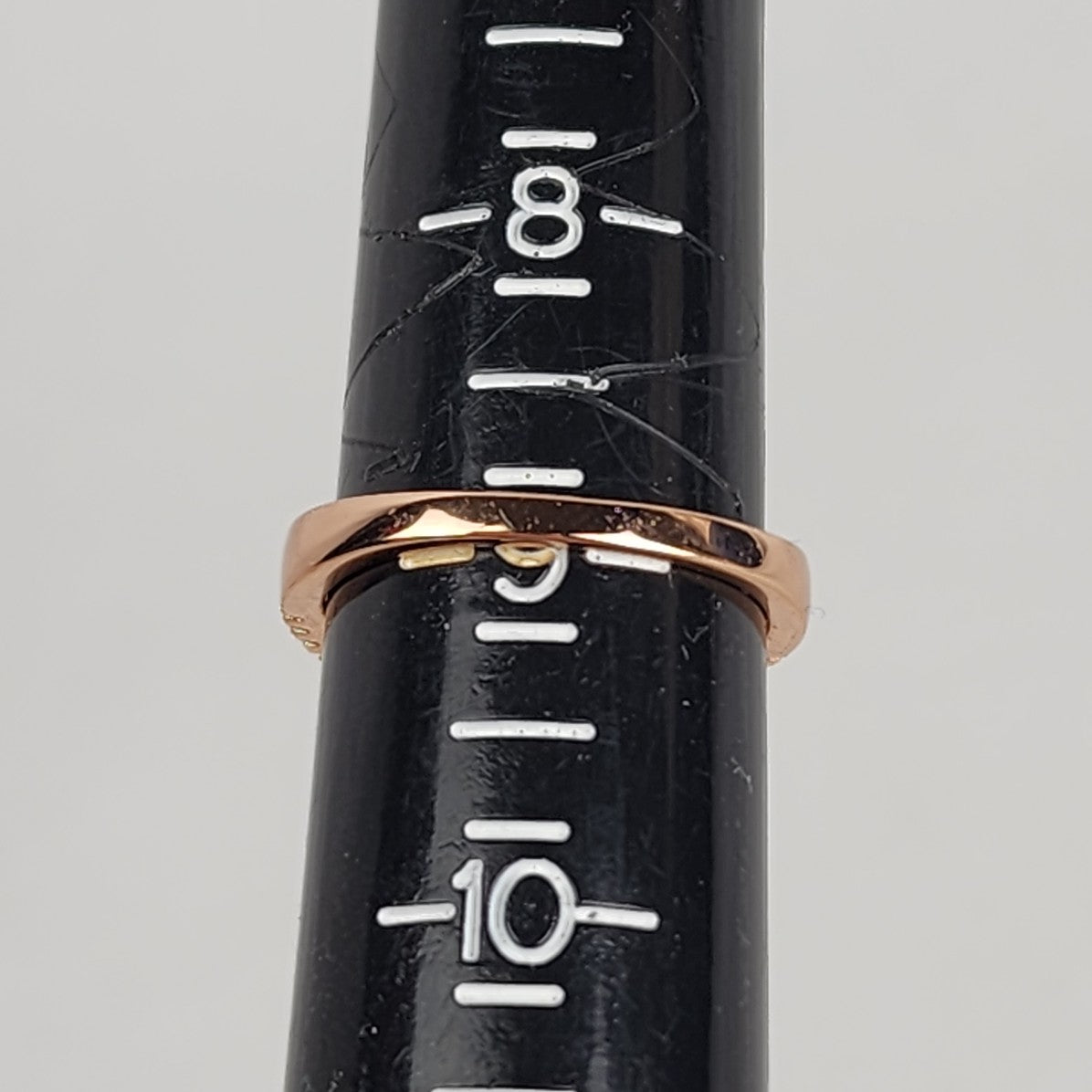 Rose Gold Red Stone Statement Ring Size 9