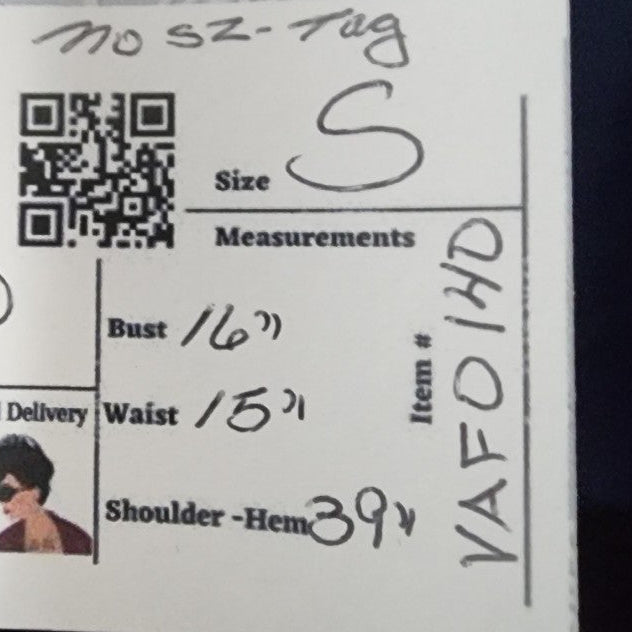 Vintage Black Sequined Detail Sheer Sleeves A Line Dress Size S