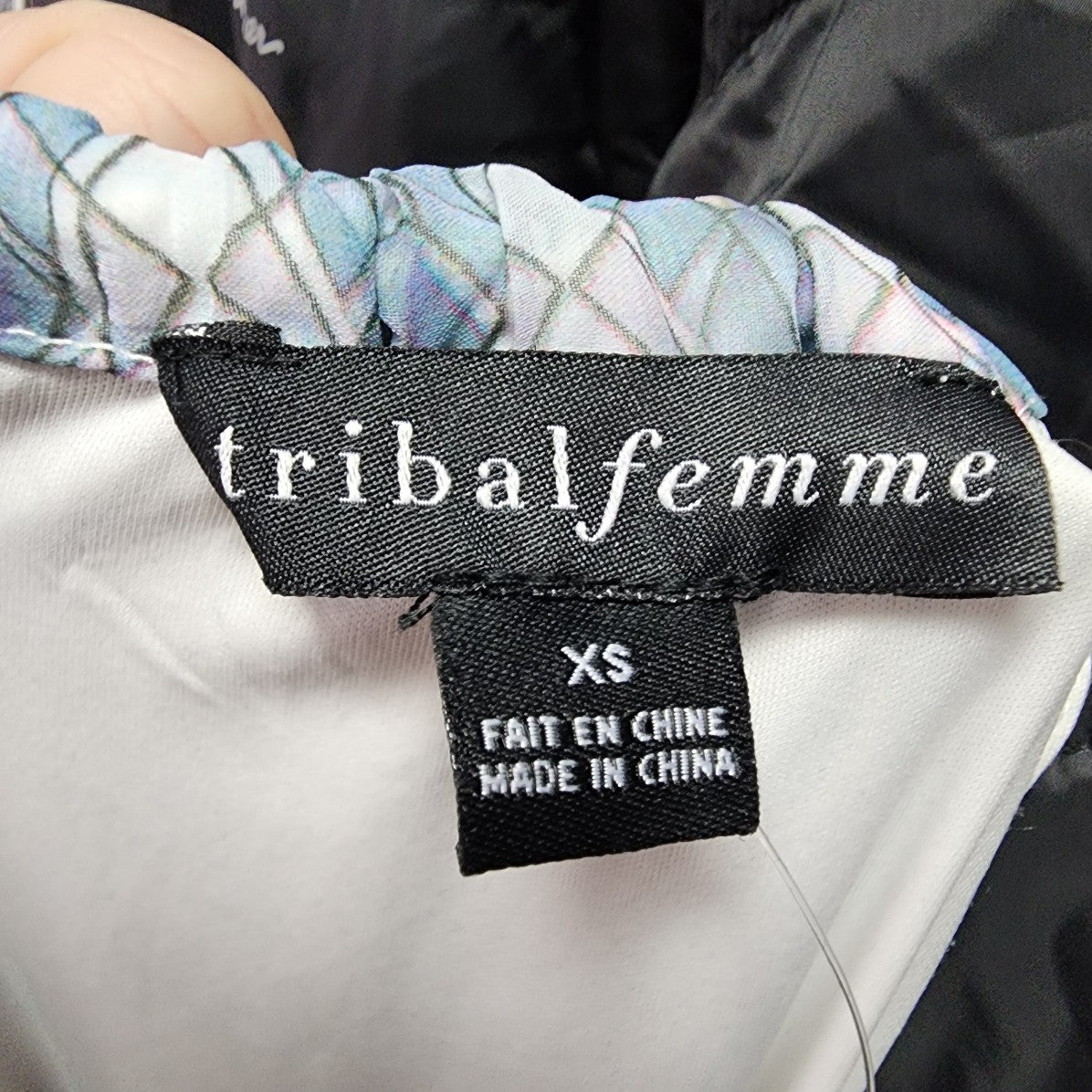 Tribal Femme Purple Hombre Chain Neckline High Low Dress Size XS