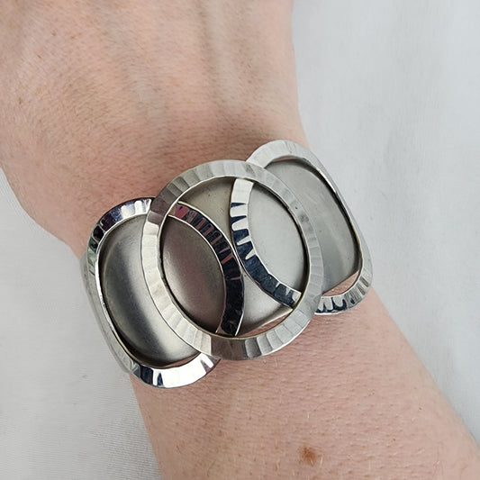 Moda Hand Made in Malta Silver Cuff Bracelet