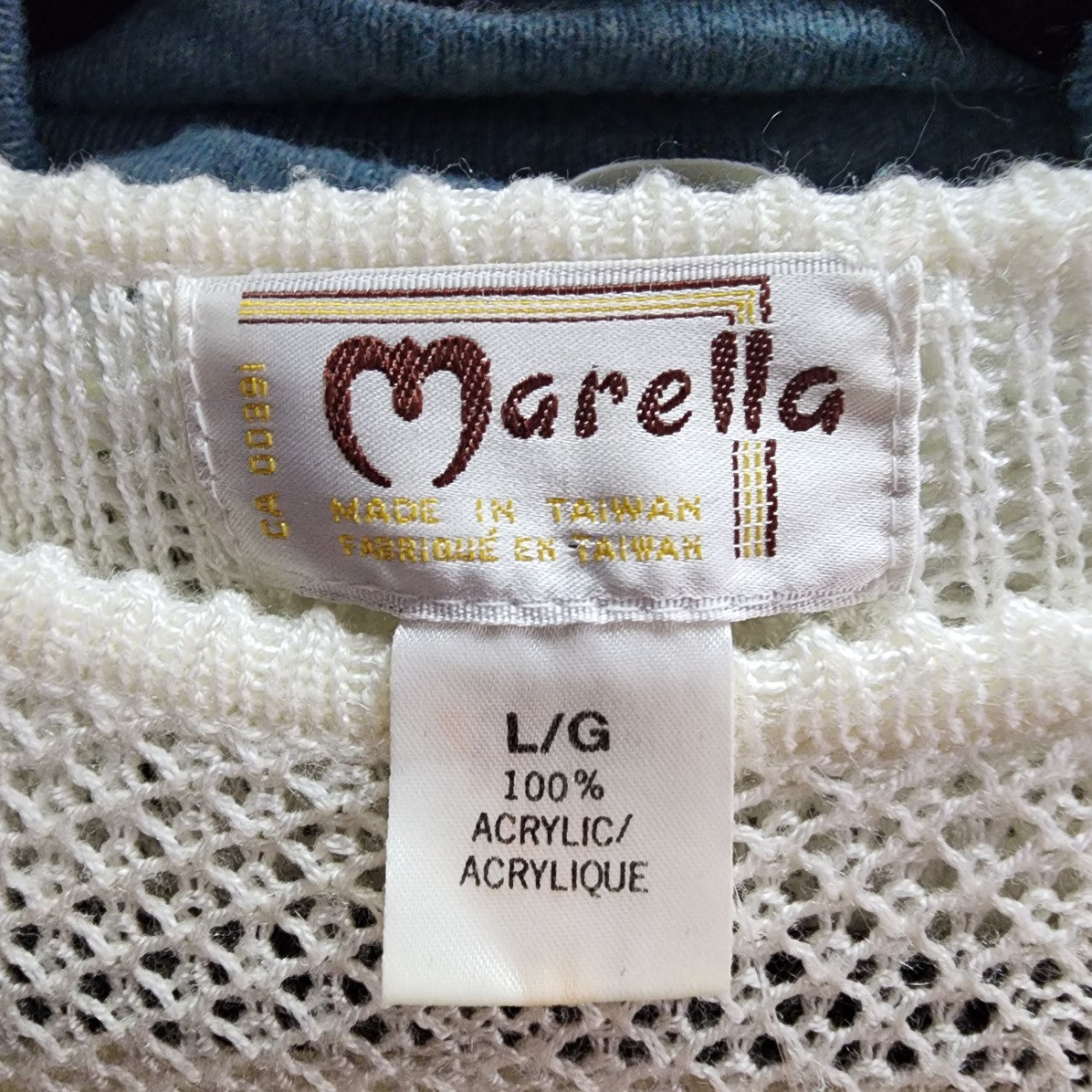 Vintage Marella Cream Knit Light Sweater Size S