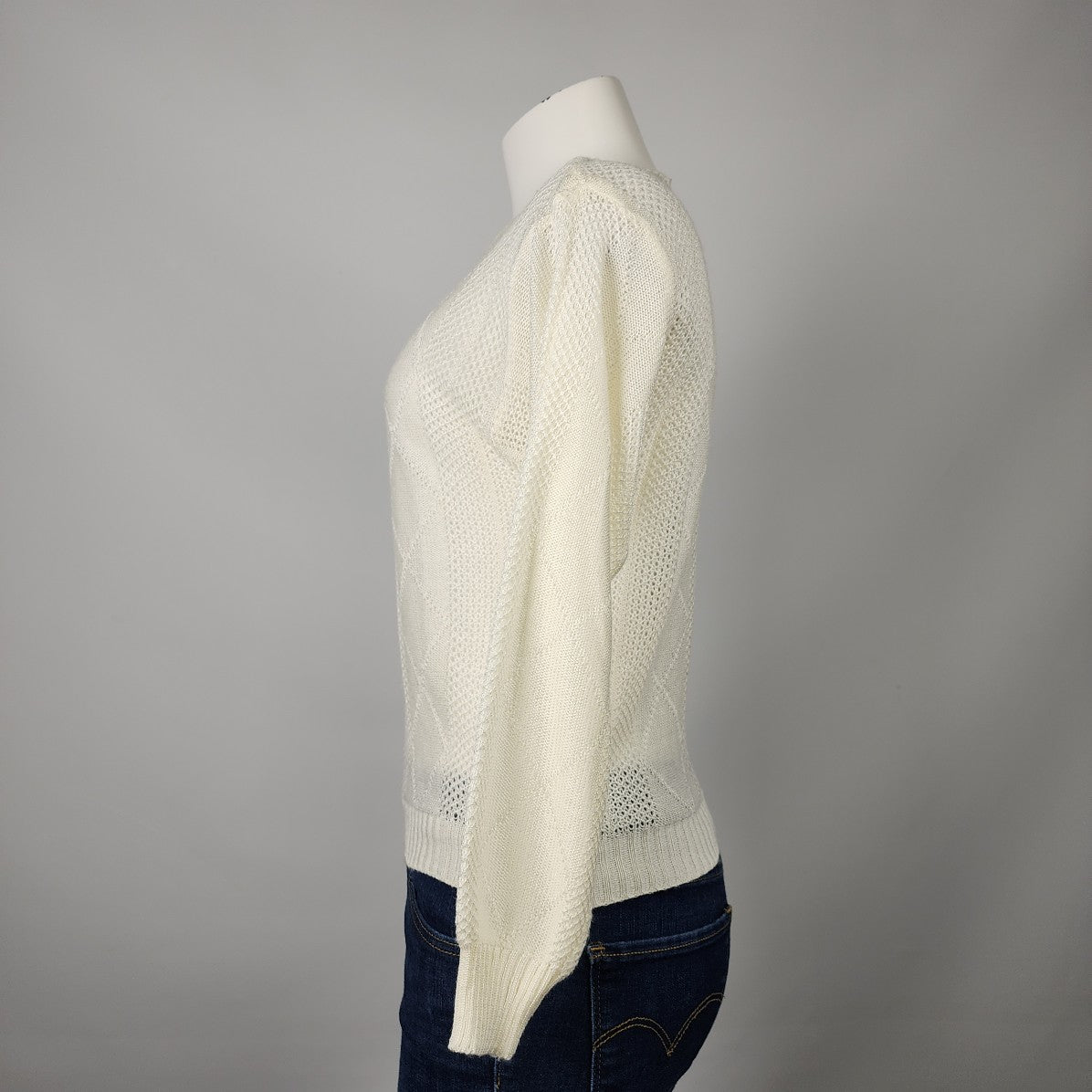 Vintage Marella Cream Knit Light Sweater Size S