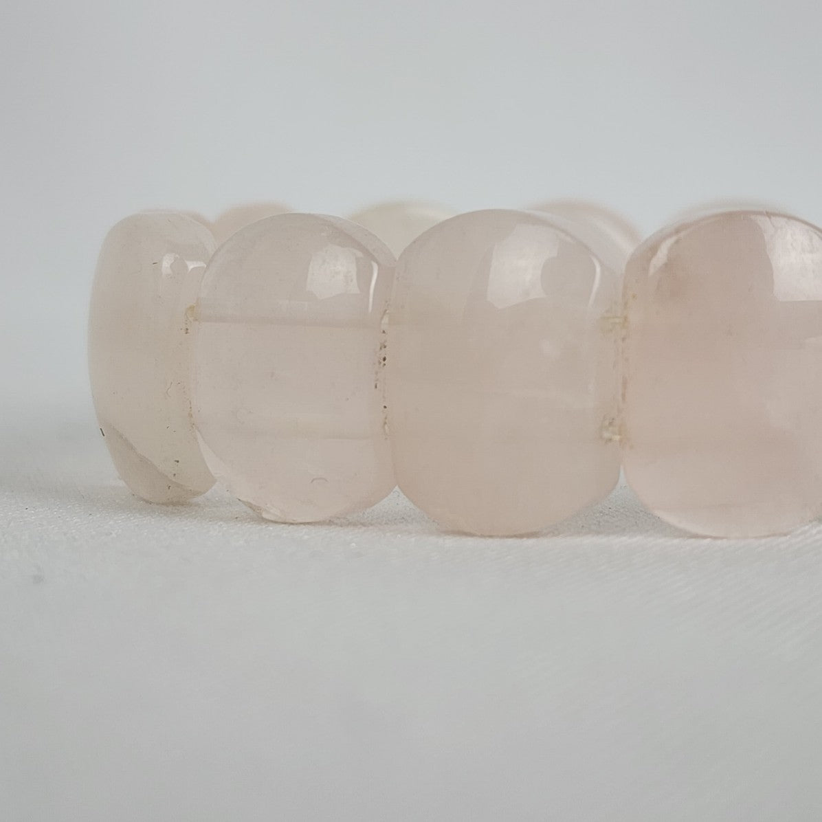 Polished Rose Quartz Stretch Bracelet