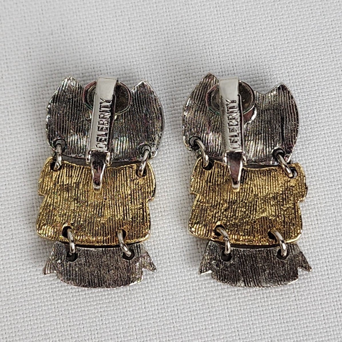 Vintage Celebrity Runway Owl Oversize Pendant Necklace & Earring Set