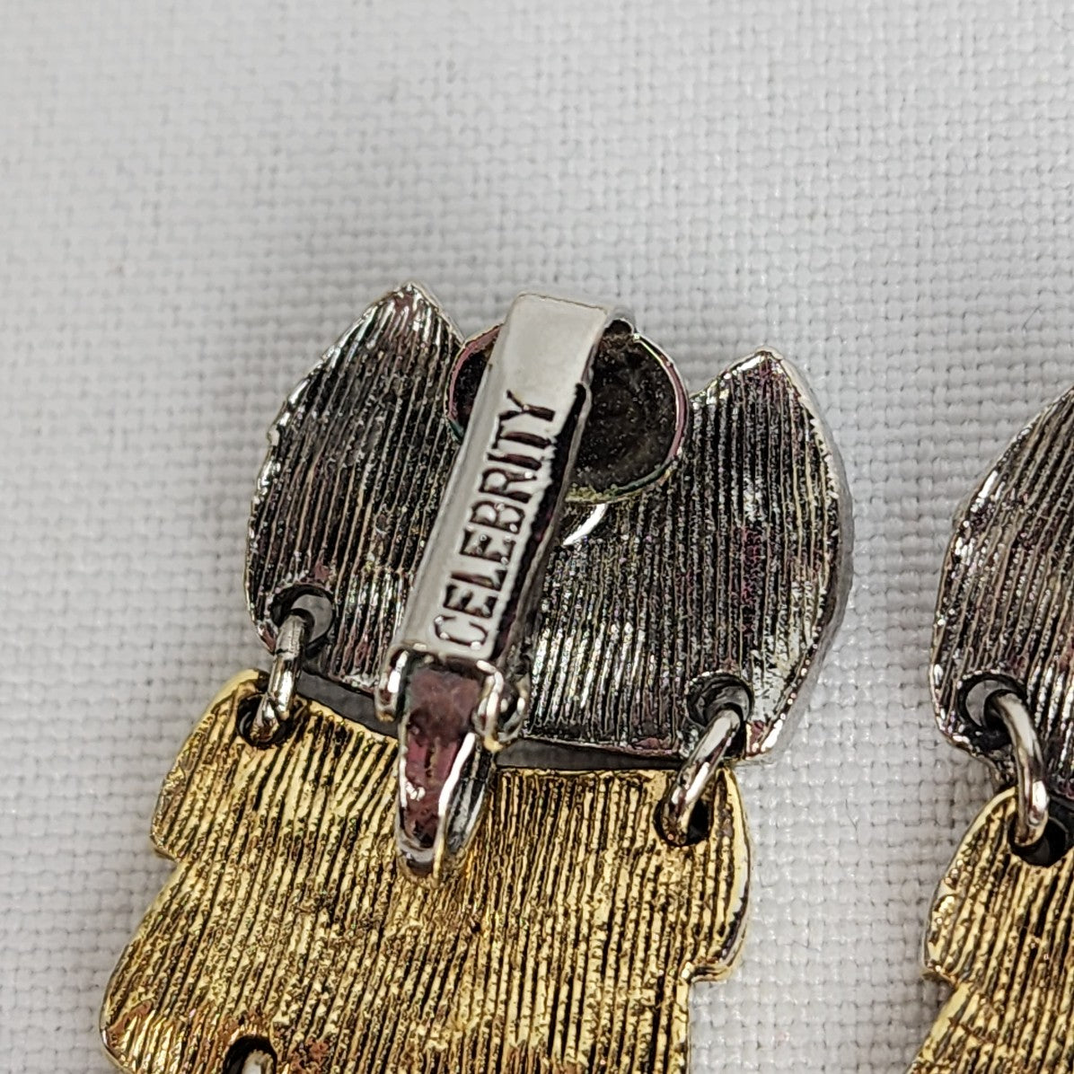 Vintage Celebrity Runway Owl Oversize Pendant Necklace & Earring Set