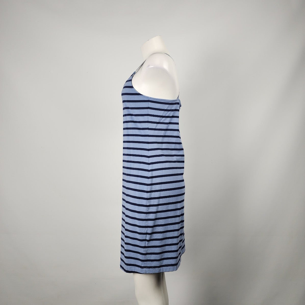 Sandwich Blue Striped Cotton Mini Dress Size L