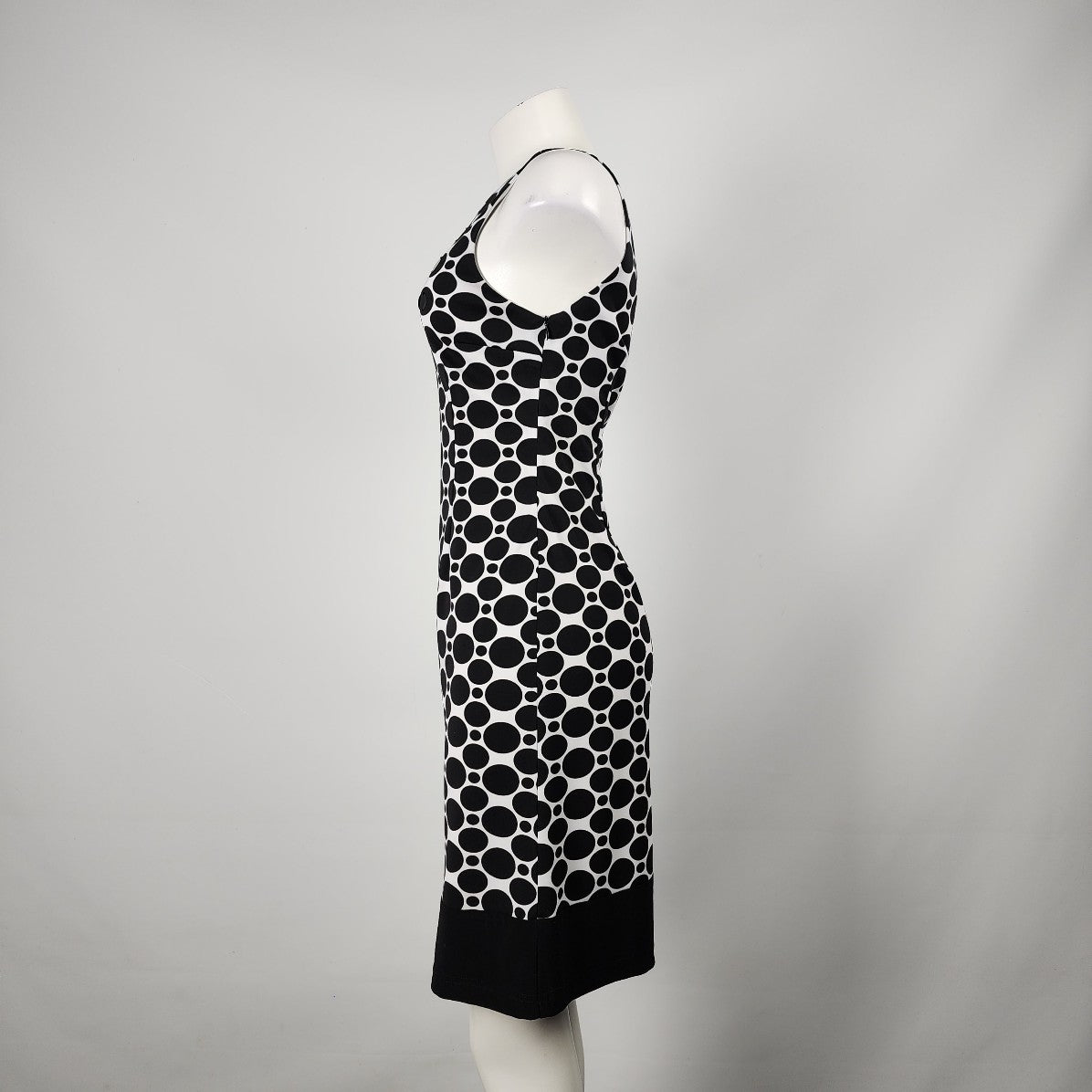 Joseph Ribkoff Black Retro Print Sheath Dress Size 4