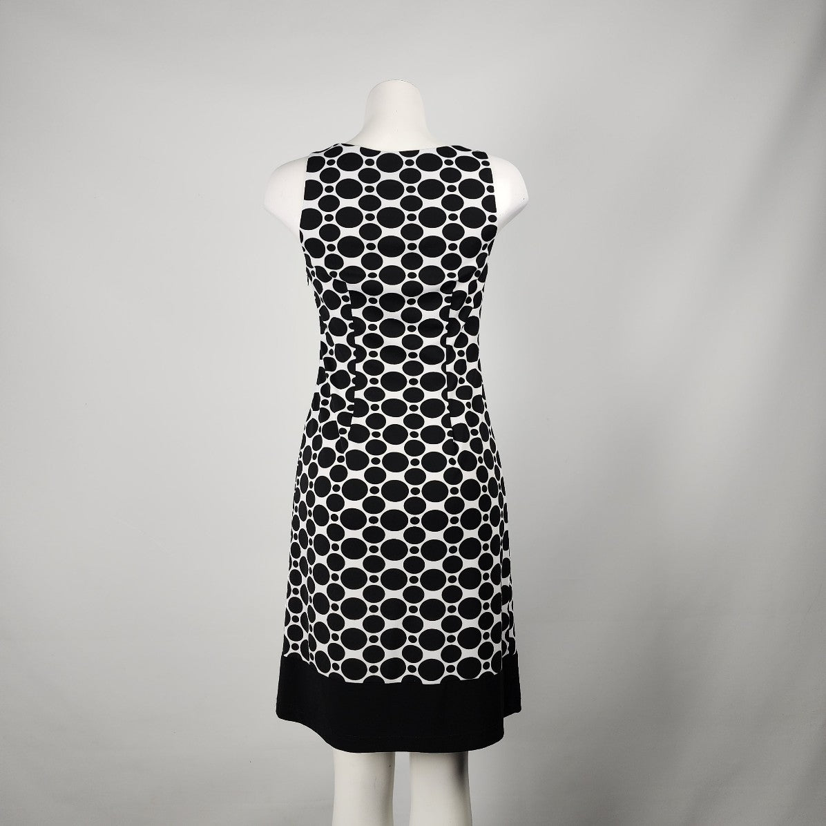 Joseph Ribkoff Black Retro Print Sheath Dress Size 4