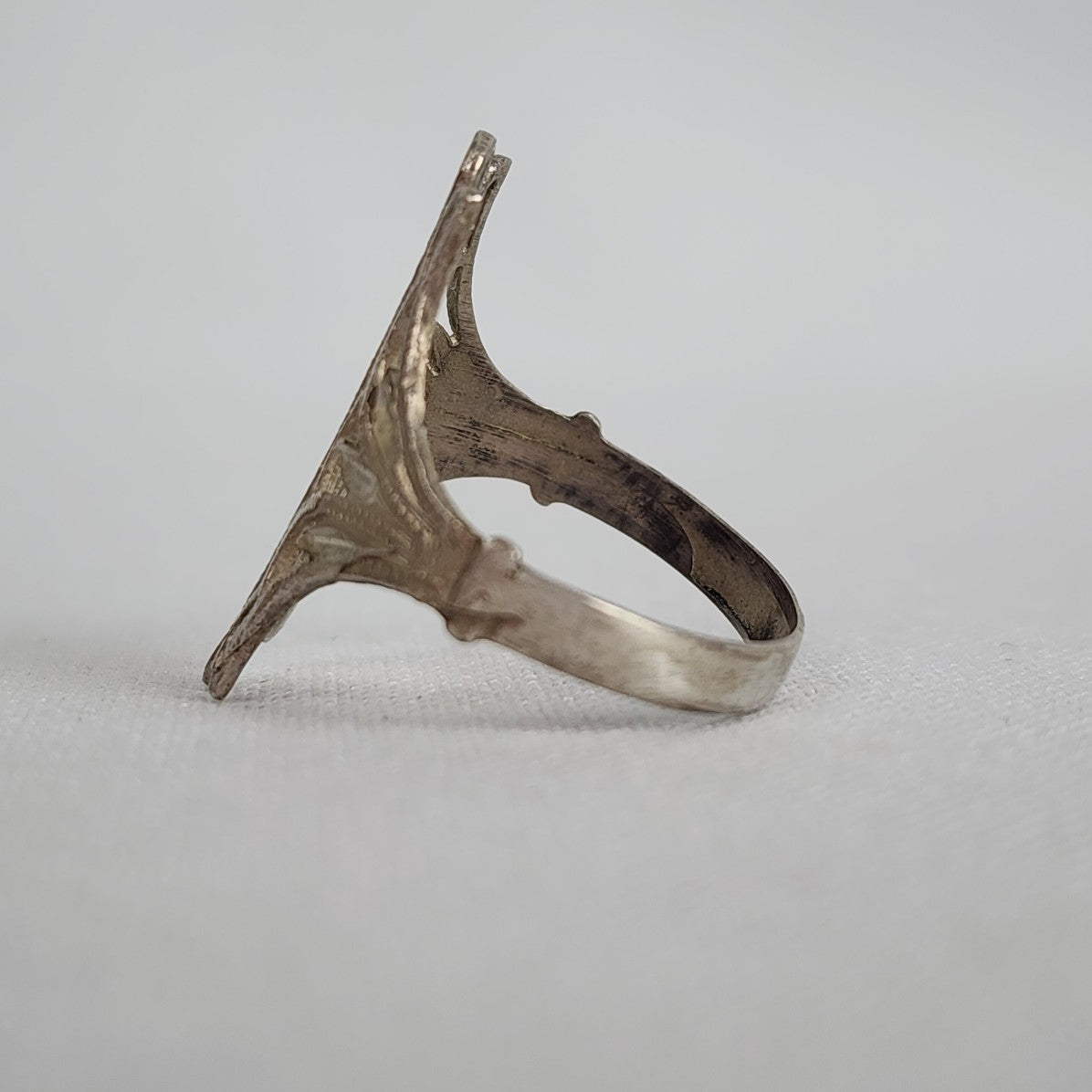 Vintage Silver Tone Ring Size 7