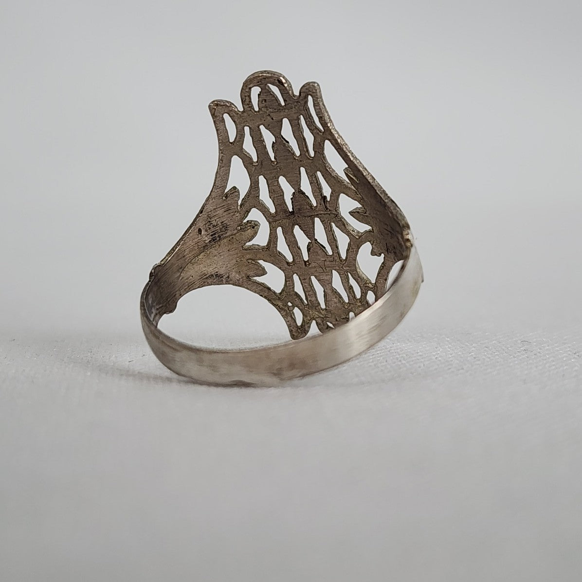 Vintage Silver Tone Ring Size 7