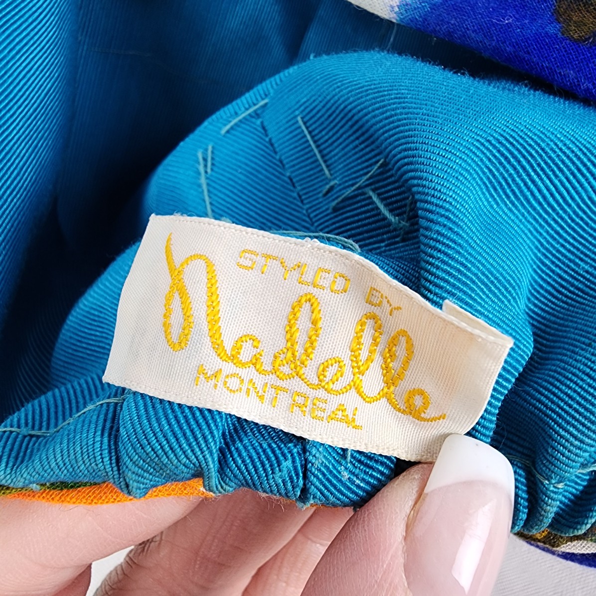 Vintage Styled By Nadelle Brightly Colored Hat