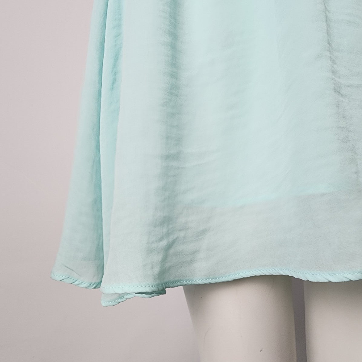 RW&CO Mint Chiffon V Neck Dress Size S
