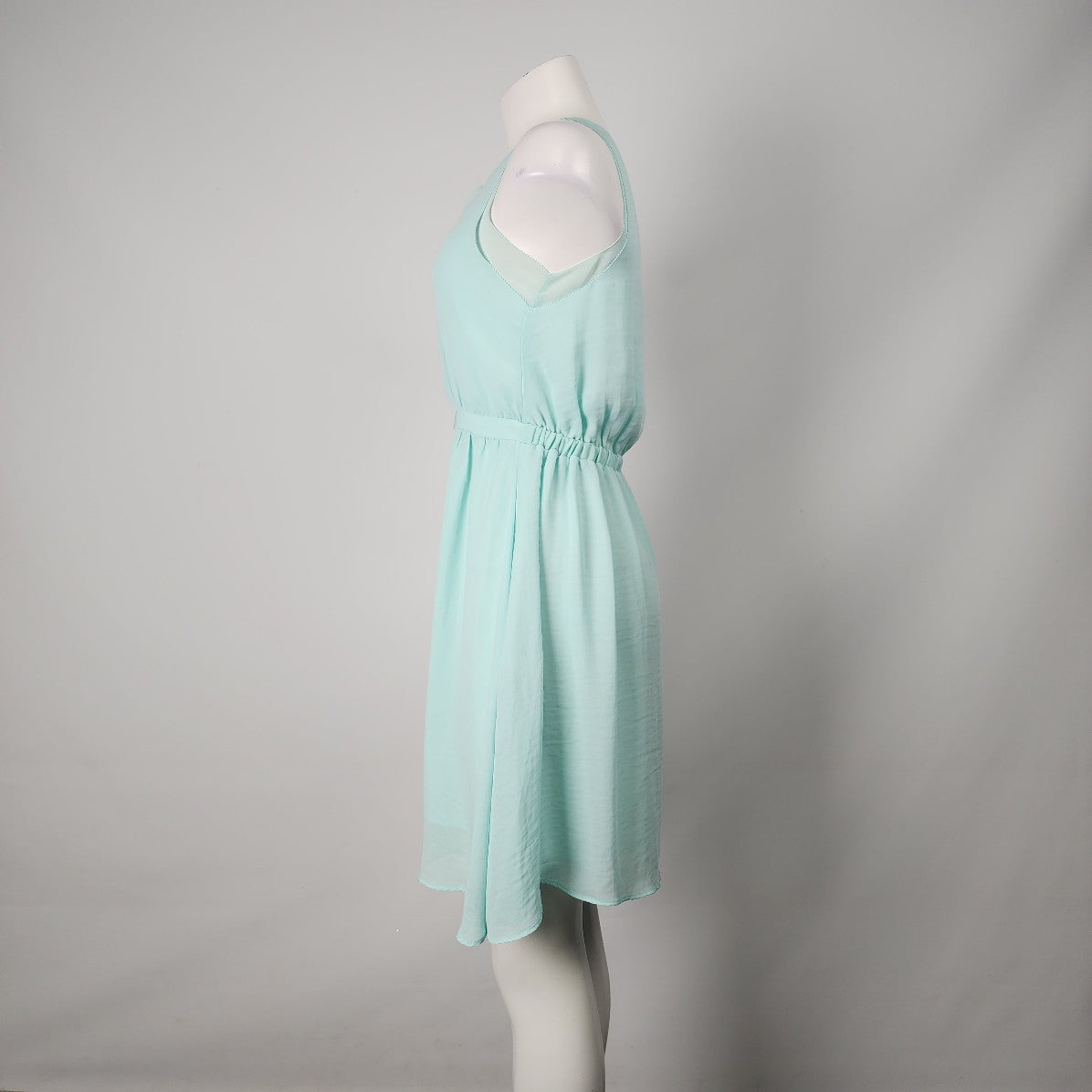 RW&CO Mint Chiffon V Neck Dress Size S