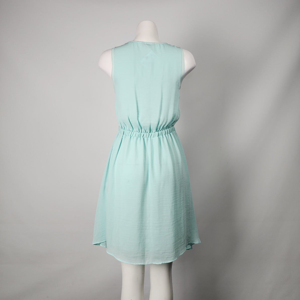 RW&CO Mint Chiffon V Neck Dress Size S
