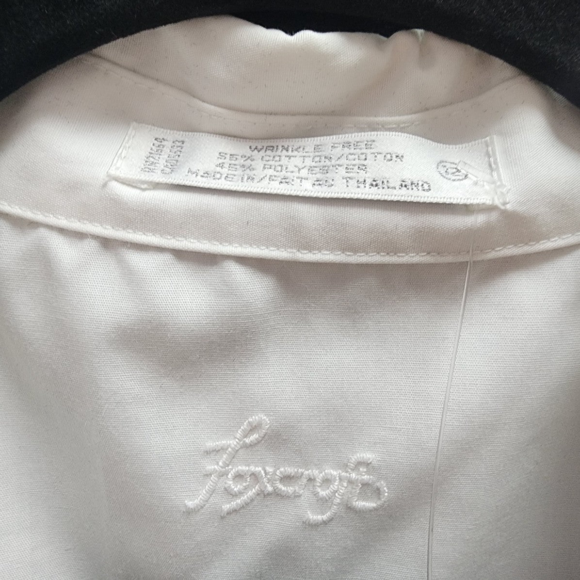Foxcroft White Cotton Button Up Short Sleeve Top Size 12